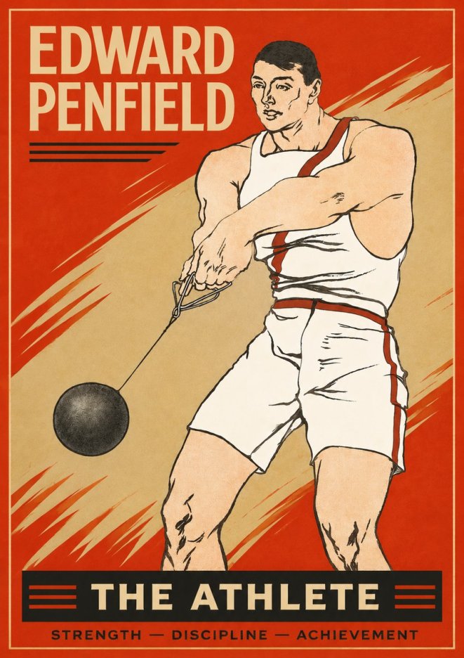Edward Penfield The Athlete No2 - Plakát
