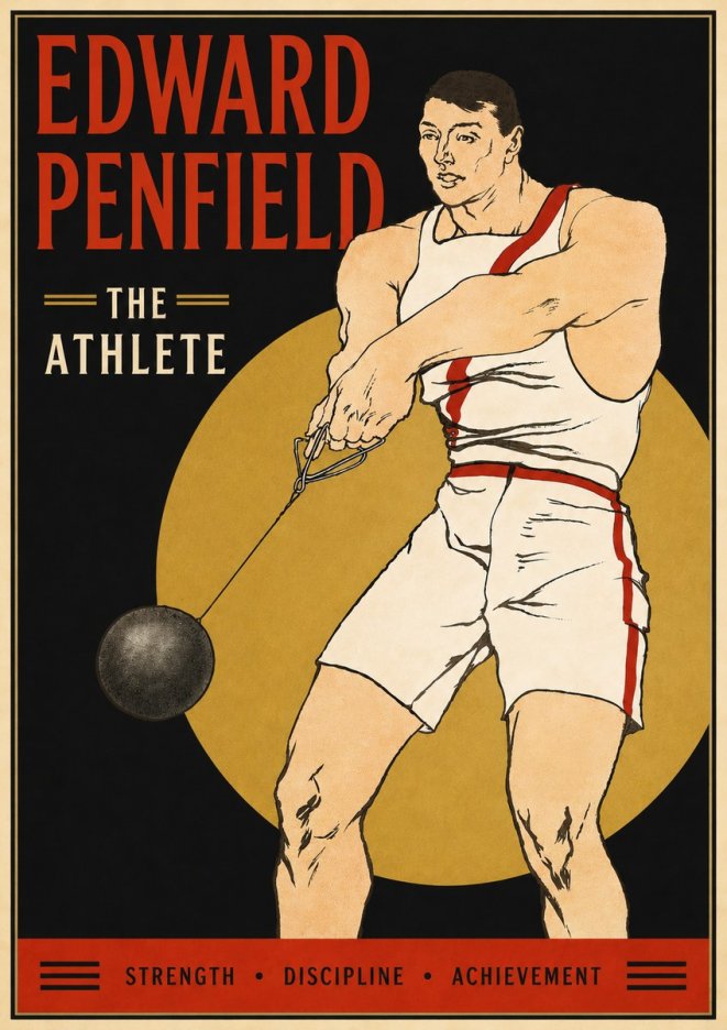 Edward Penfield The Athlete No5 - Plakát