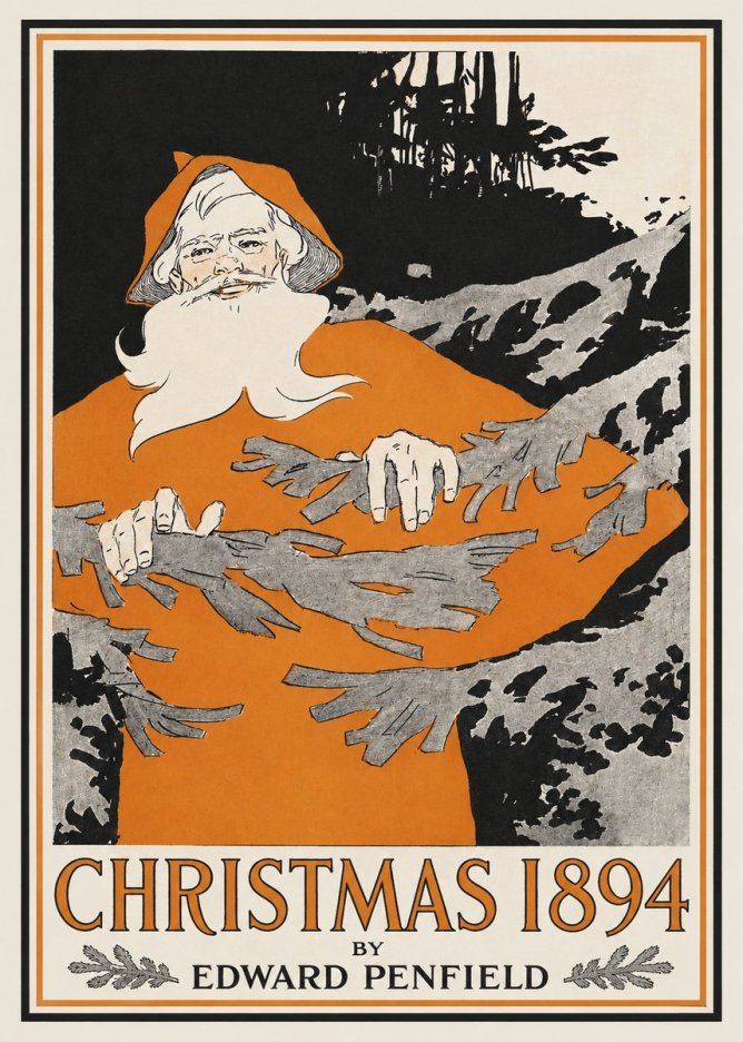 Edward Penfield Christmas 1894 No2 - Plakát