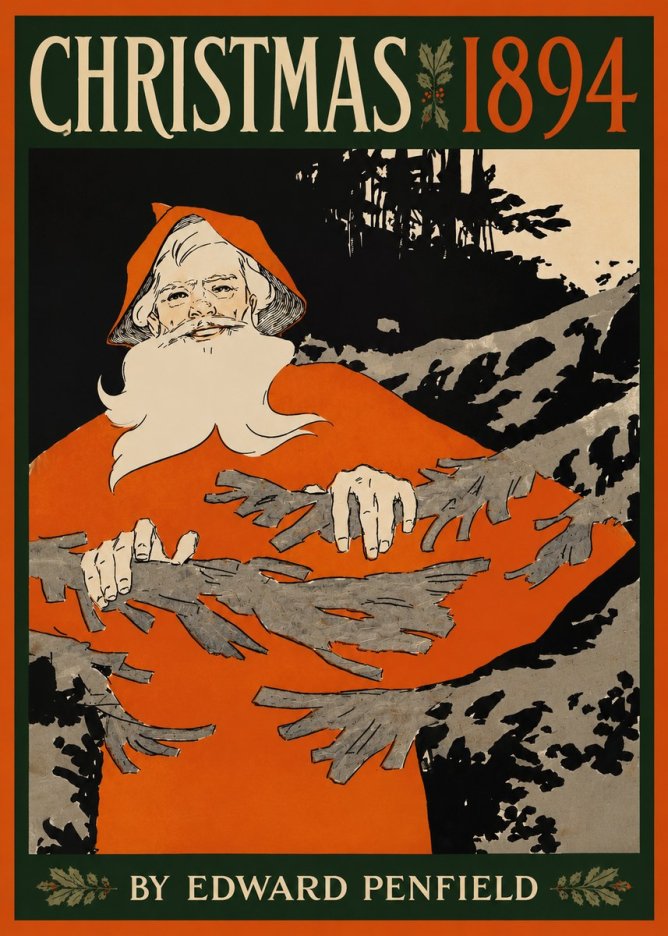 Edward Penfield Christmas 1894 No3 - Plakát