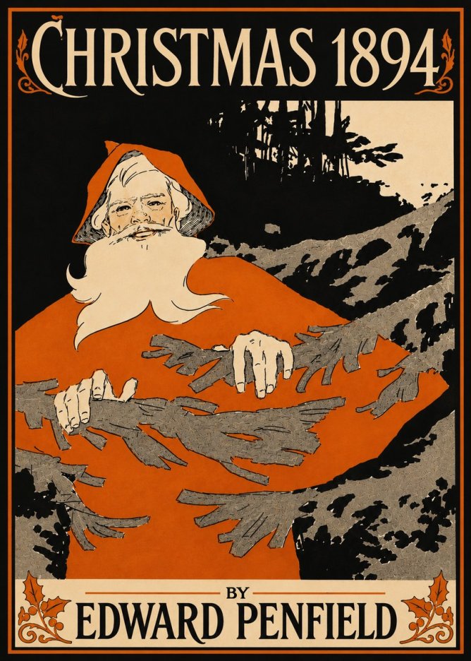 Edward Penfield Christmas 1894 No5 - Plakát