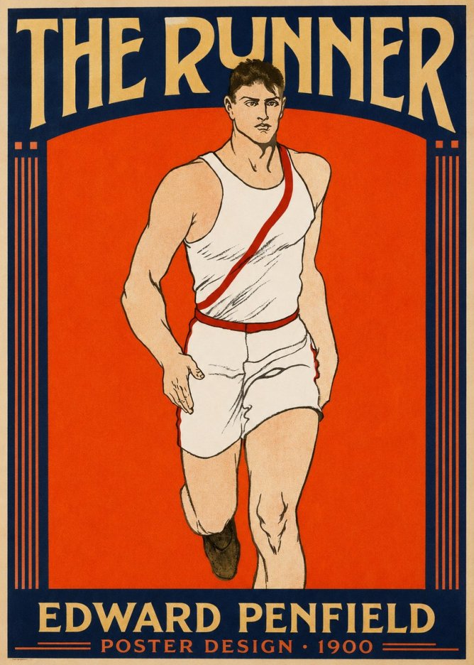 Edward Penfield The Runner No2 - Plakát