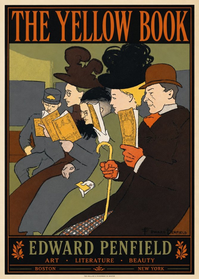 Edward Penfield The Yellow Book II No5 - Plakát