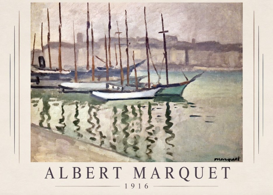 Albert Marquet Le Port Du Havre No1 - Plakát