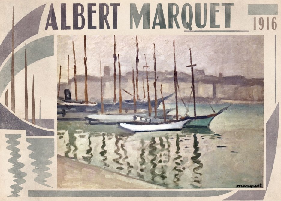 Albert Marquet Le Port Du Havre No5 - Plakát