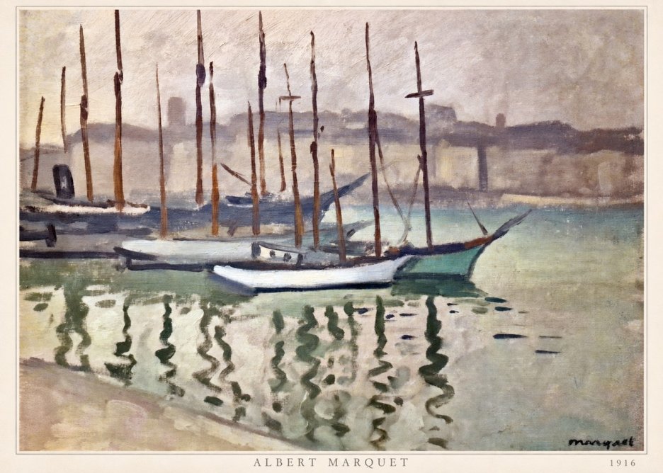 Albert Marquet Le Port Du Havre No6 - Plakát
