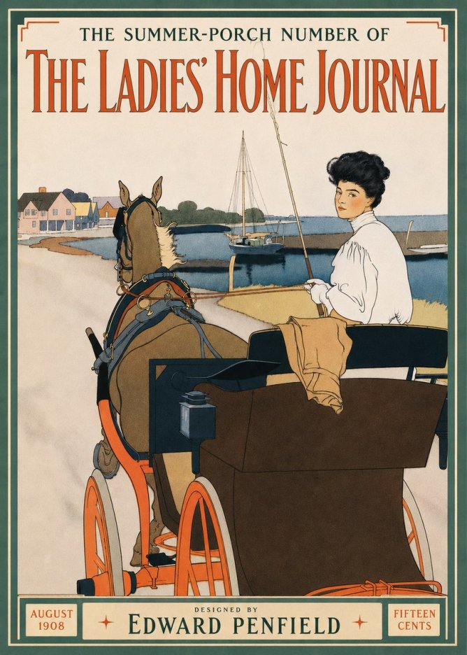 Edward Penfield The Ladies' Home Journal No3 - Plakát