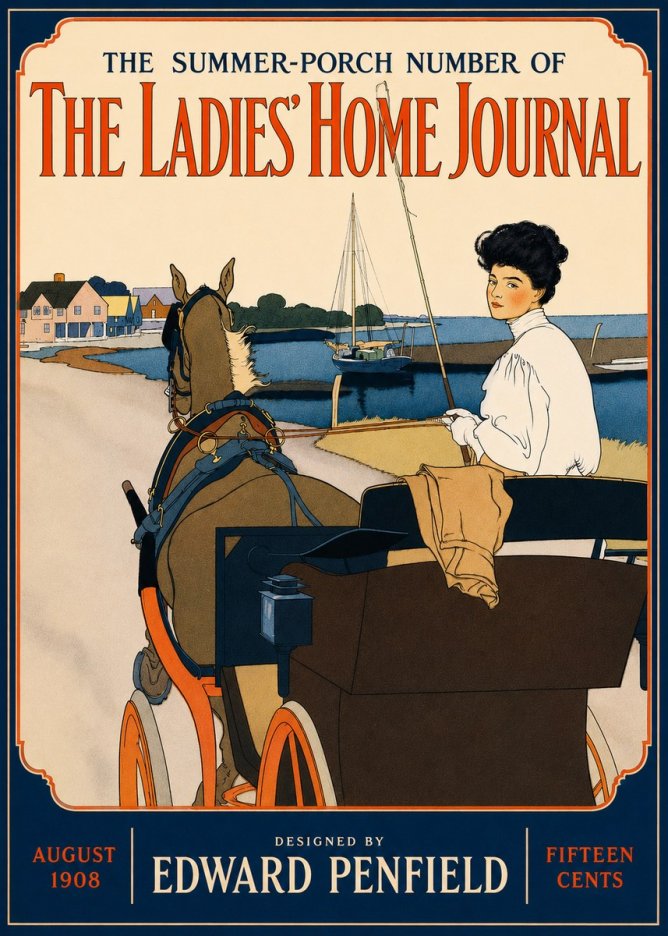 Edward Penfield The Ladies' Home Journal No4 - Plakát