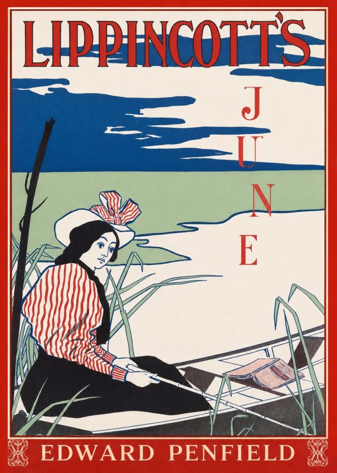 Edward Penfield Lippincott's June No1 - Plakát