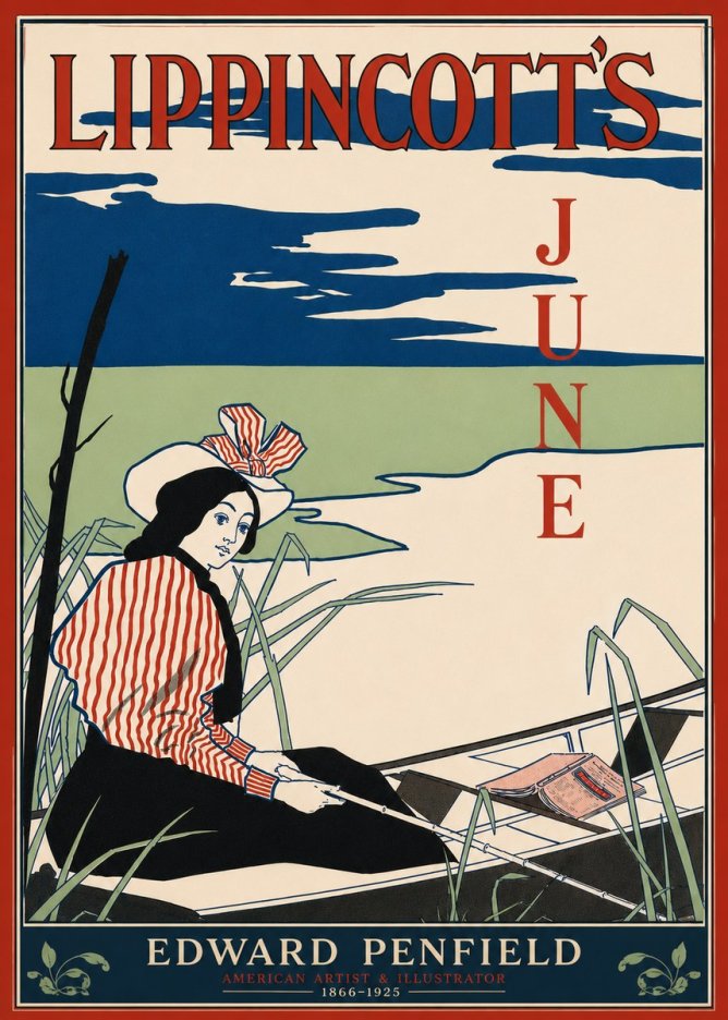 Edward Penfield Lippincott's June No5 - Plakát