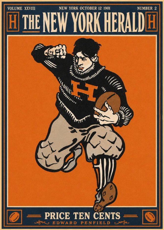 Edward Penfield The New York Herald No4 - Plakát