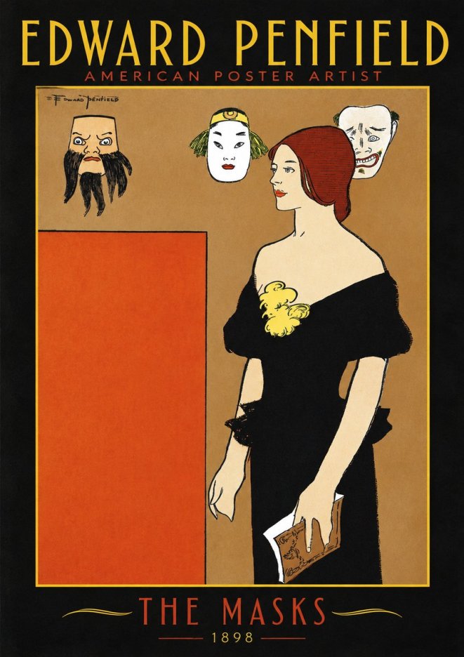 Edward Penfield The Masks No2 - Plakát