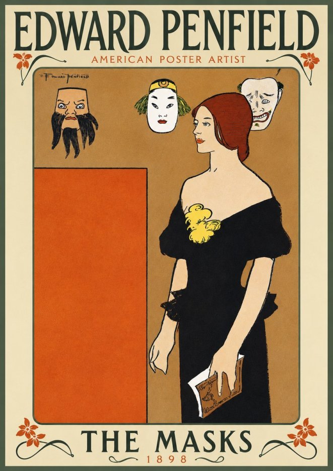 Edward Penfield The Masks No4 - Plakát
