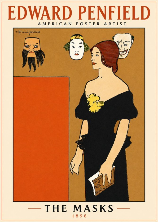 Edward Penfield The Masks No5 - Plakát