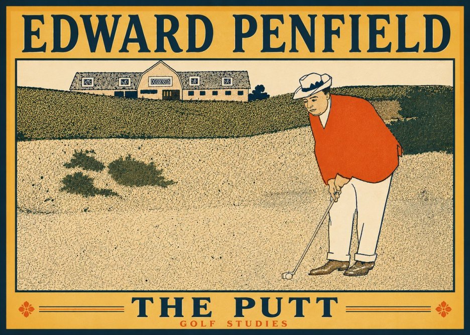 Edward Penfield The Putt No6 - Plakát