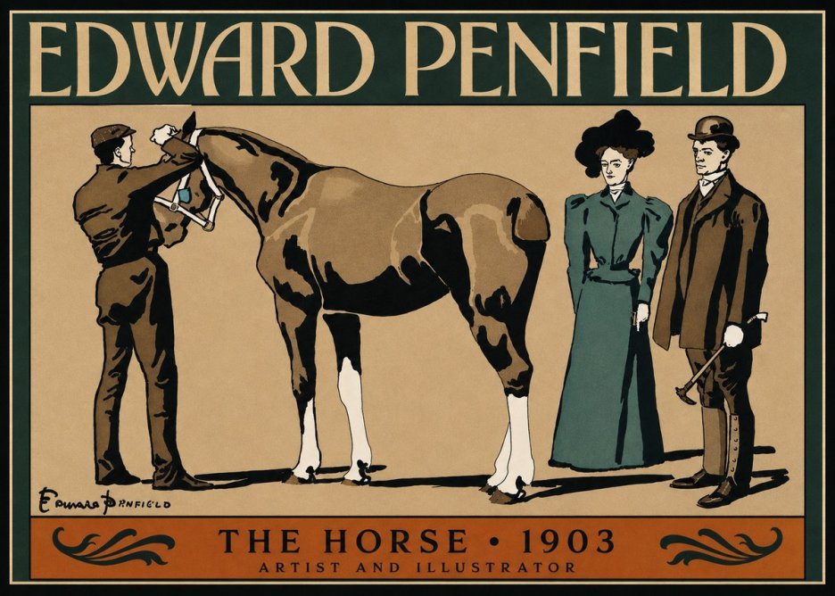 Edward Penfield The Horse No3 - Plakát