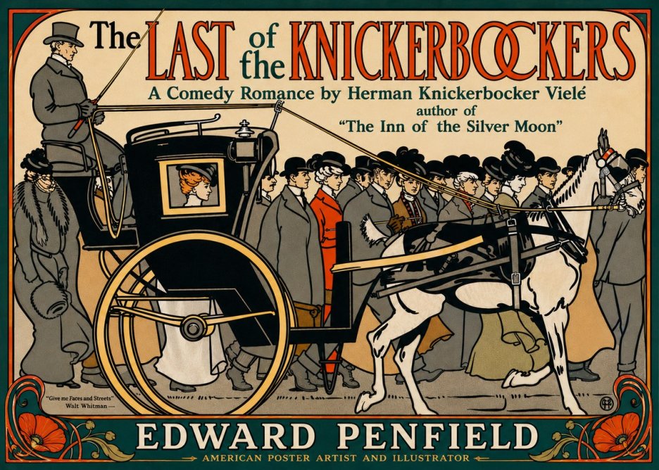 Edward Penfield The Last of the Knickerbockers No6 - Plakát