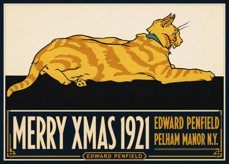 Edward Penfield Merry Xmas 1921 No4 - Plakát