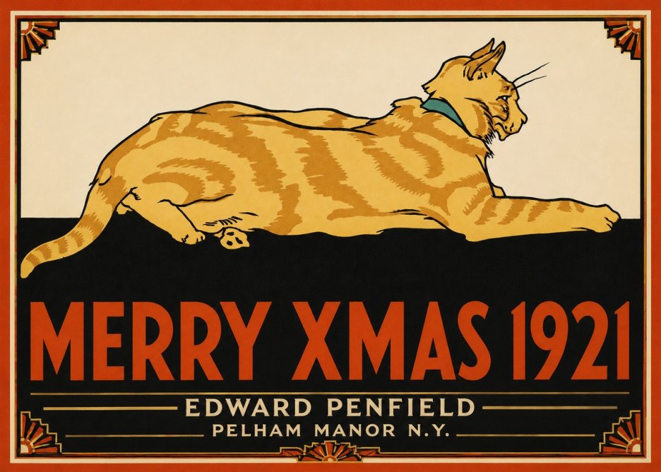 Edward Penfield Merry Xmas 1921 No5 - Plakát