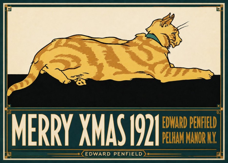 Edward Penfield Merry Xmas 1921 No6 - Plakát