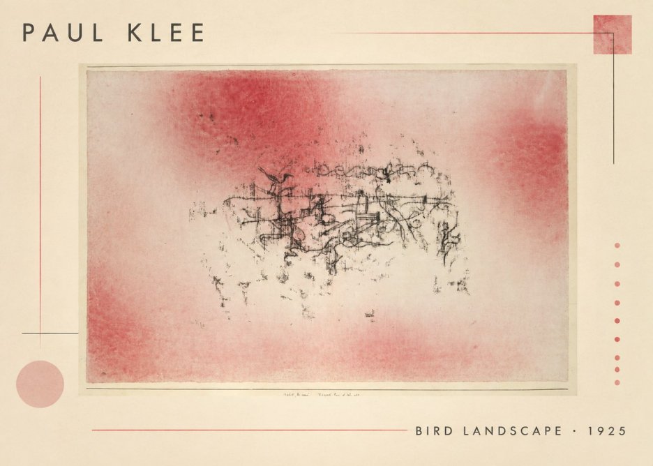 Paul Klee Bird Landscape No1 - Plakát