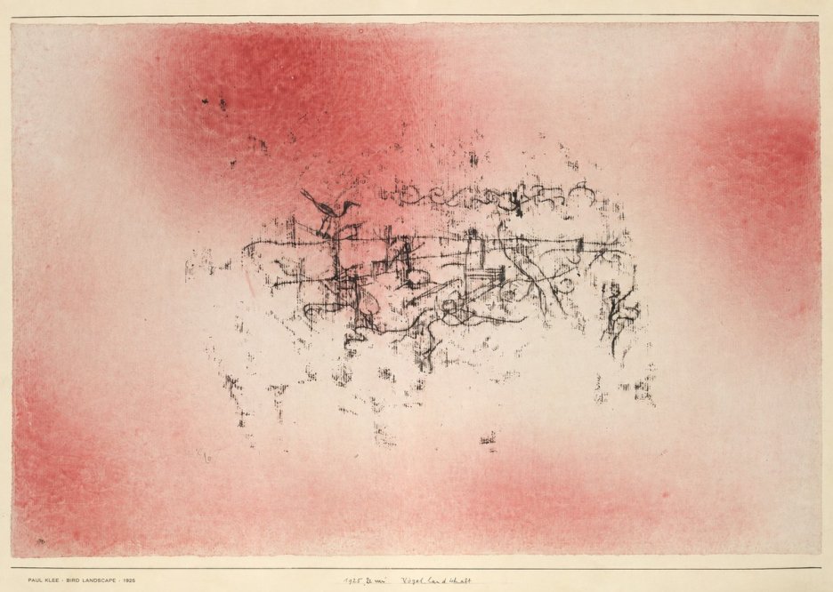 Paul Klee Bird Landscape No6 - Plakát