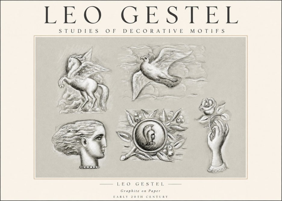 Leo Gestel Studies of Decorative Motifs No1 - Plakát