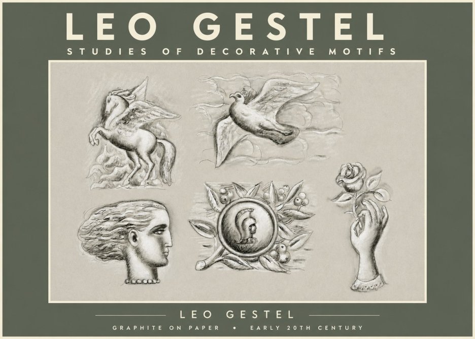 Leo Gestel Studies of Decorative Motifs No2 - Plakát