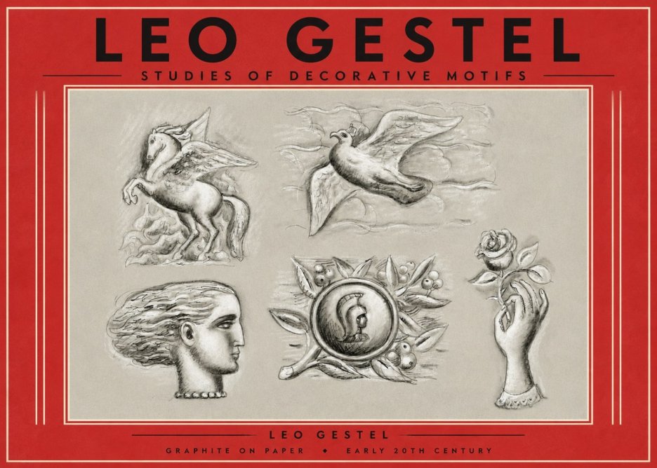 Leo Gestel Studies of Decorative Motifs No4 - Plakát