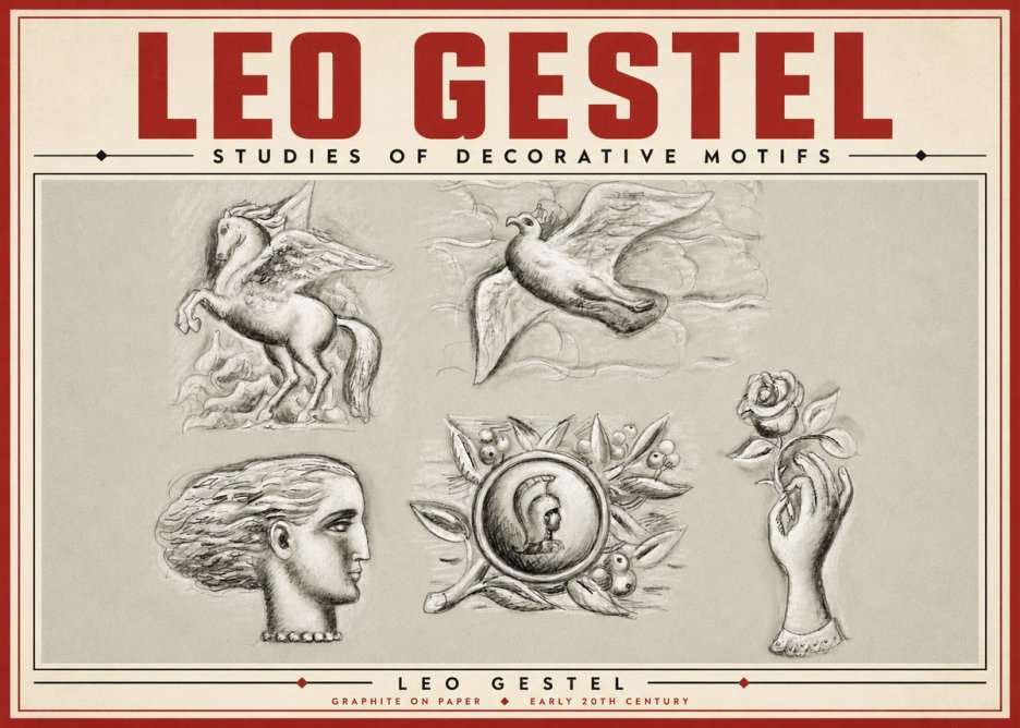 Leo Gestel Studies of Decorative Motifs No5 - Plakát