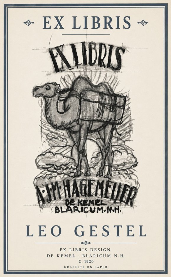 Leo Gestel Ex Libris Design No3 - Plakát