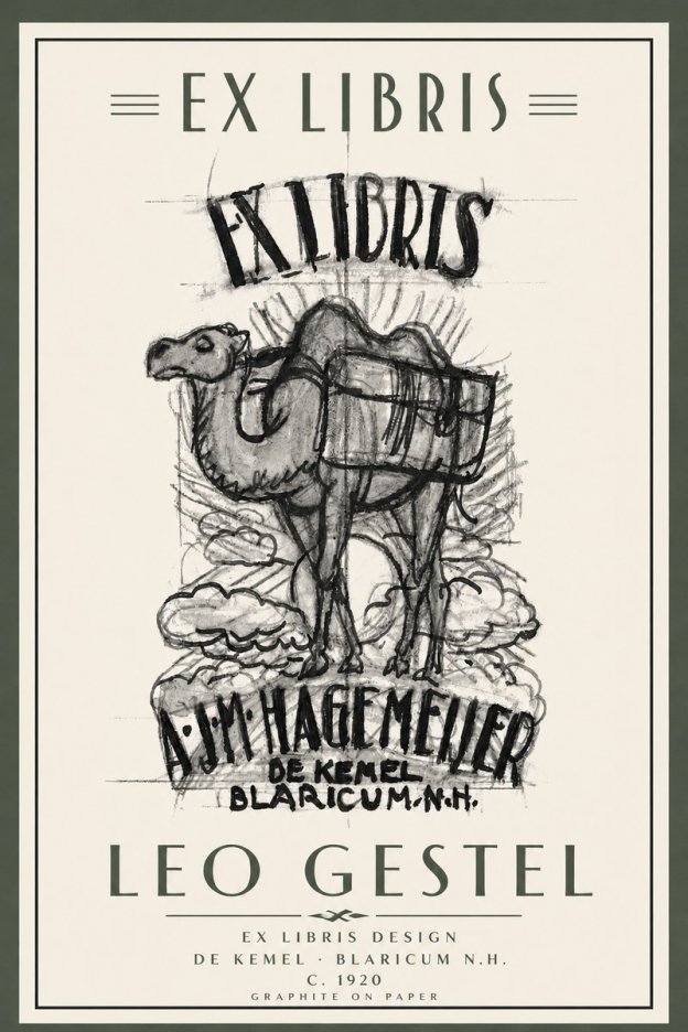 Leo Gestel Ex Libris Design No5 - Plakát