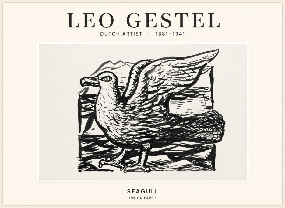 Leo Gestel Seagull No1 - Plakát