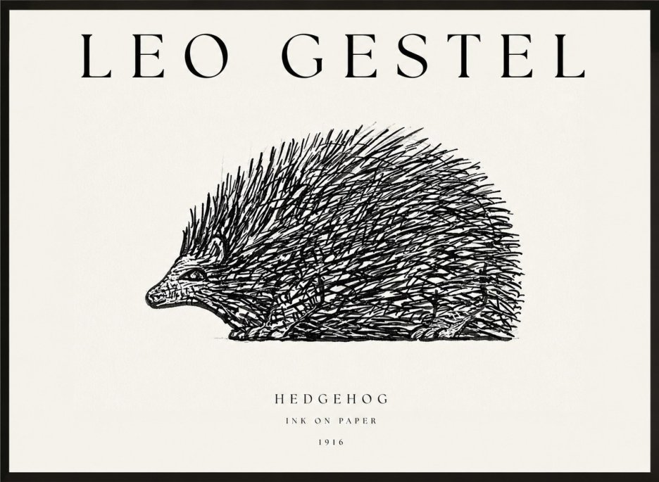 Leo Gestel Hedgehog No1 - Plakát