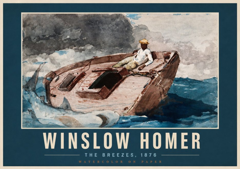 Winslow Homer The Breezes No2 - Plakát