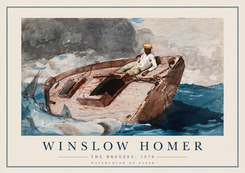 Winslow Homer The Breezes No3 - Plakát