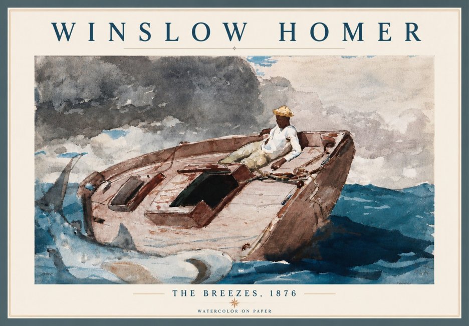 Winslow Homer The Breezes No6 - Plakát