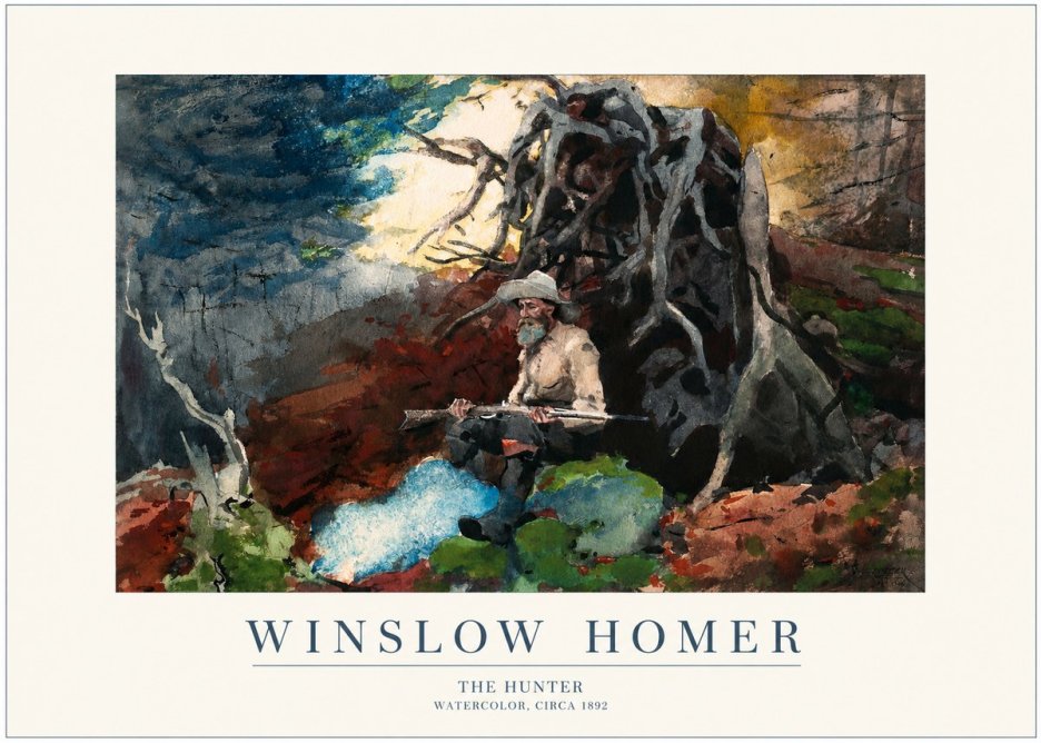 Winslow Homer The Hunter No1 - Plakát