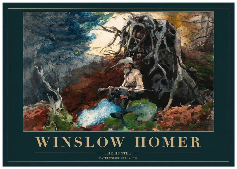Winslow Homer The Hunter No2 - Plakát