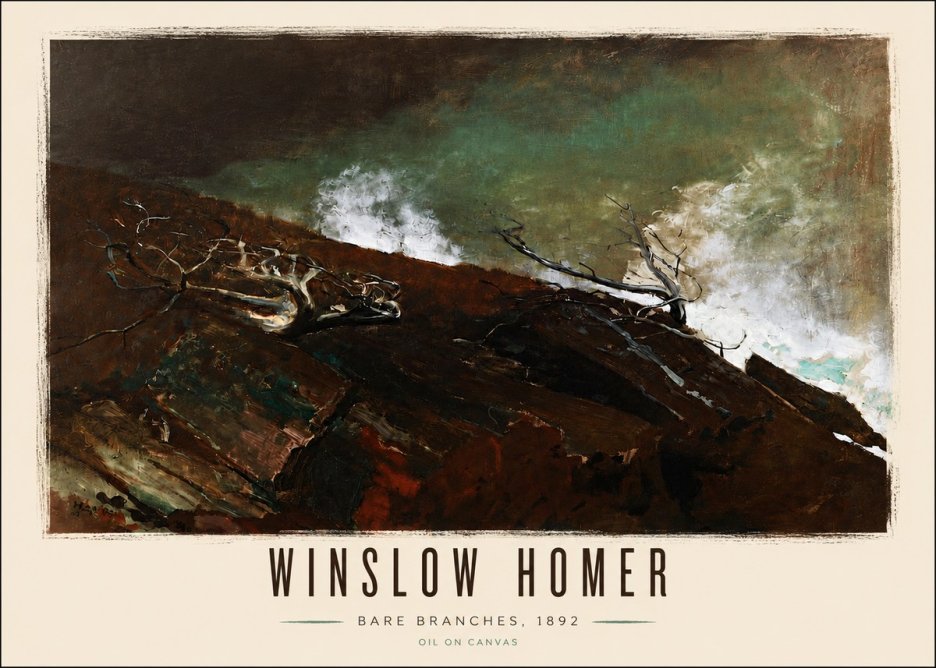 Winslow Homer Bare Branches, 1892 No6 - Plakát