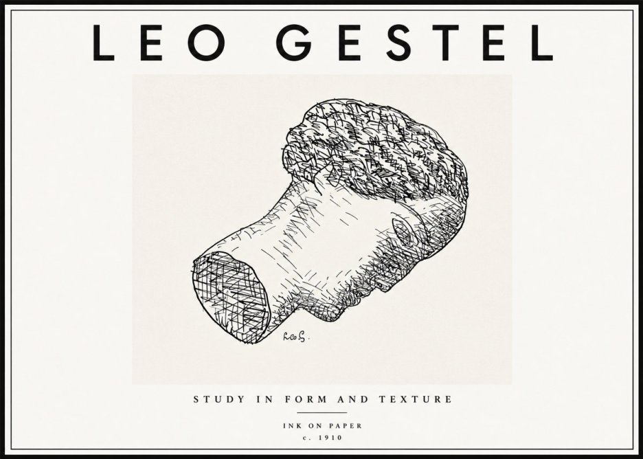 Leo Gestel Study in Form and Texture No6 - Plakát