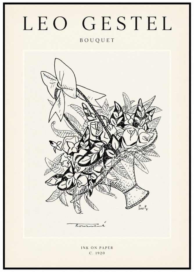 Leo Gestel Bouquet No1 - Plakát