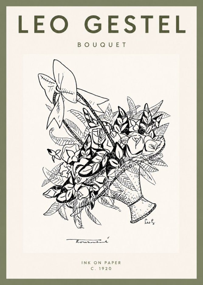Leo Gestel Bouquet No2 - Plakát