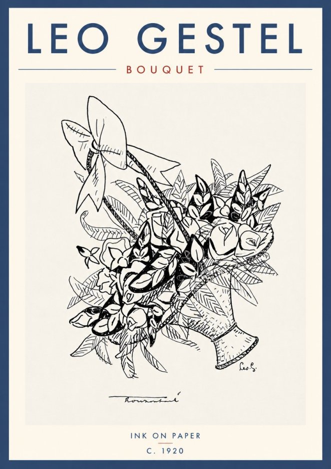 Leo Gestel Bouquet No5 - Plakát