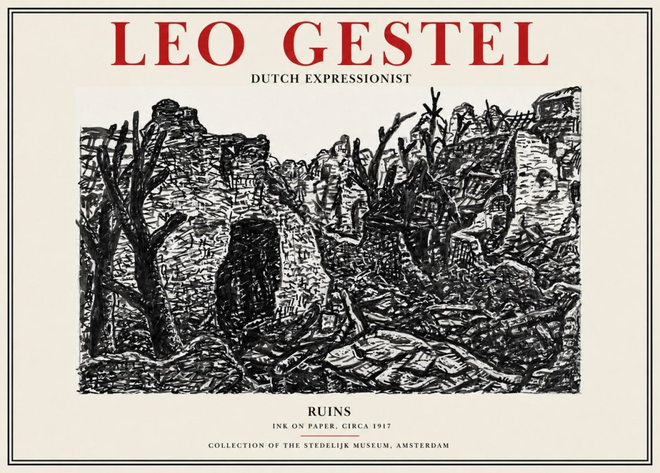 Leo Gestel Ruins No2 - Plakát