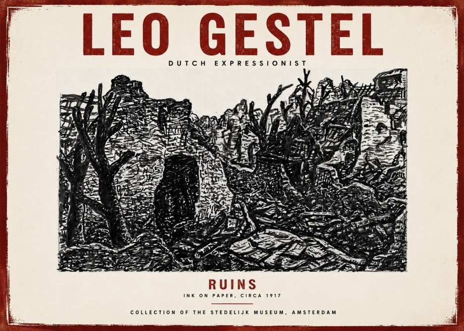 Leo Gestel Ruins No6 - Plakát