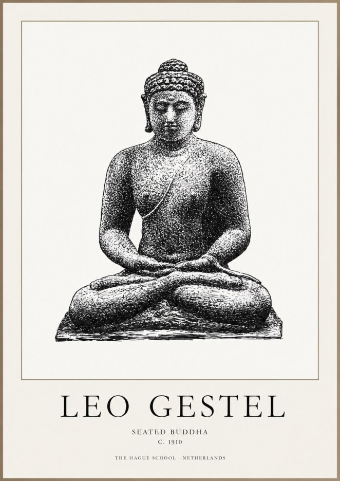 Leo Gestel Seated Buddha No1 - Plakát
