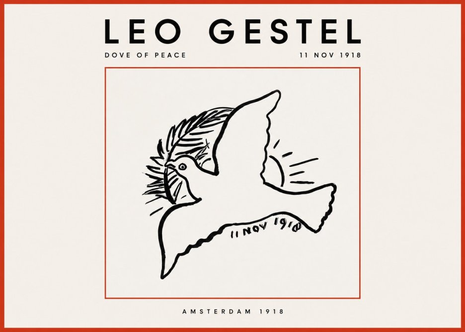 Leo Gestel Dove of Peace No2 - Plakát