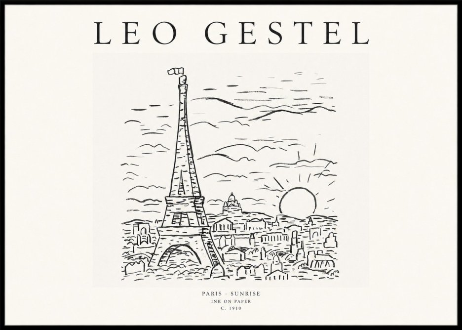 Leo Gestel Paris Sunrise No1 - Plakát