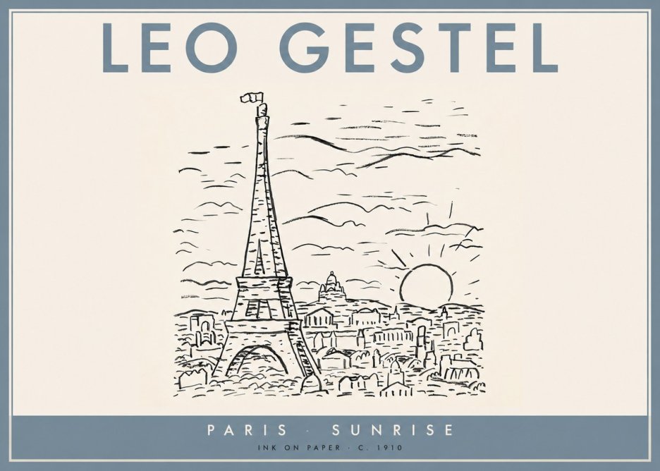 Leo Gestel Paris Sunrise No2 - Plakát
